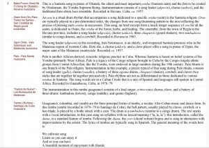Buford: Listening resources Listing of resources with "liner notes"