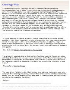 Phillips: Wiki Sample commonplace book in wiki