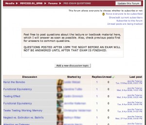 Forum: exam review Pre-exam question forum