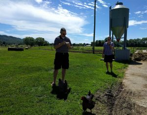 Eating ice cream at Cook's Farm